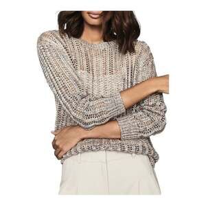Reiss Poly Space-Dye Open Knit Sweater size Small